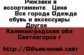 Рюкзаки в ассортименте › Цена ­ 3 500 - Все города Одежда, обувь и аксессуары » Другое   . Калининградская обл.,Светлогорск г.